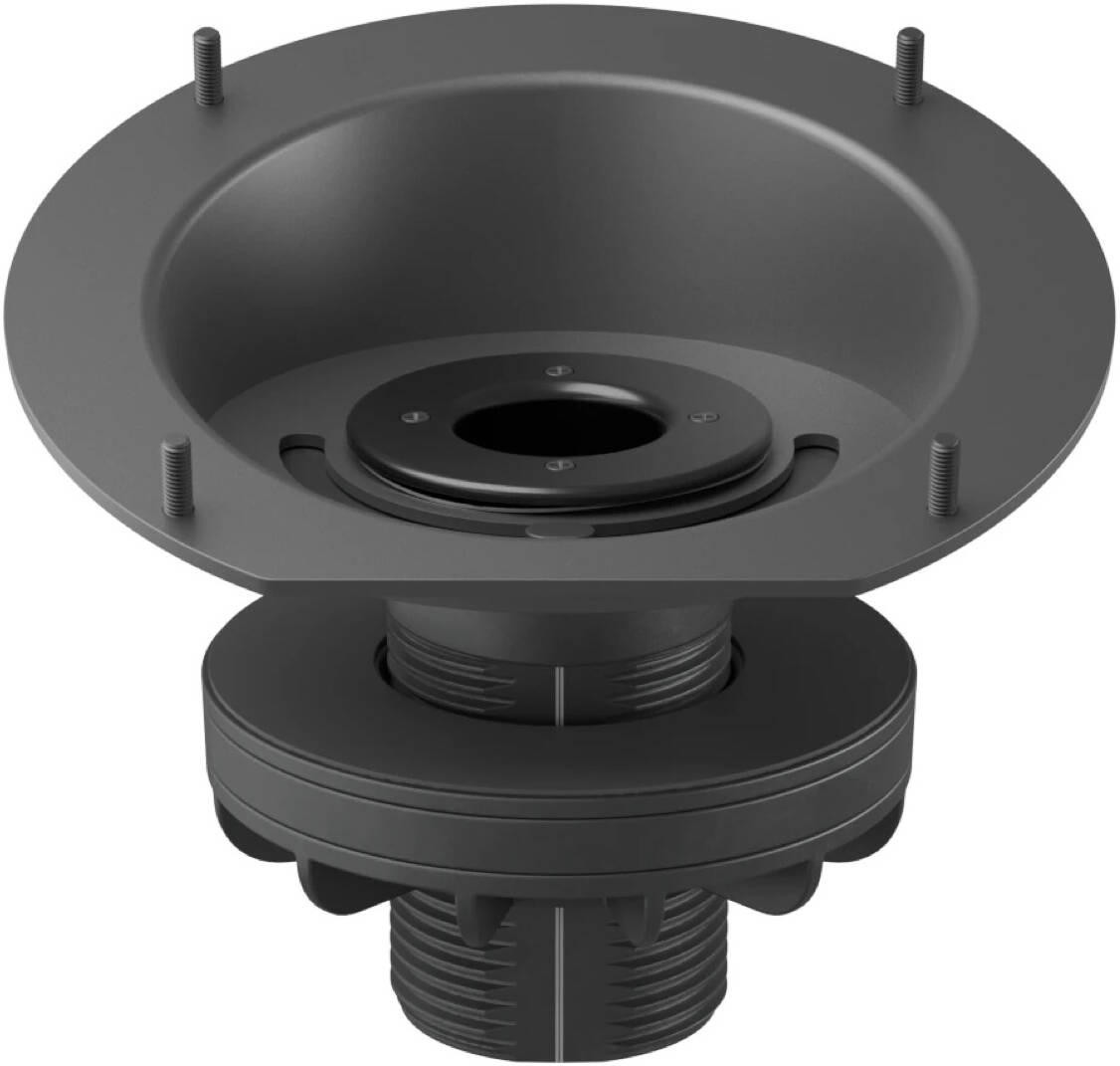 Logitech Tap Riser Mount, 30° Display Angle, 180° Swivel, Up to 50mm Thick Tables, Integrated Cable Management, Black | 952-000080