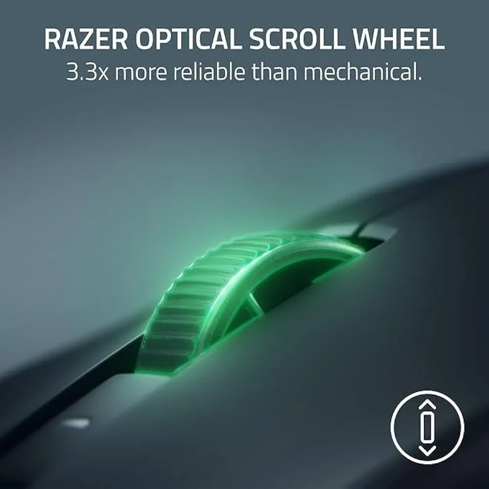 Razer Viper V4 Pro Wireless Esports Gaming Mouse: Symmetrical, 49g Lightweight, 8K Polling, 50K DPI Optical Sensor, Gen-4 Optical Switches, 6 Programmable Controls, HyperSpeed Wireless - Black