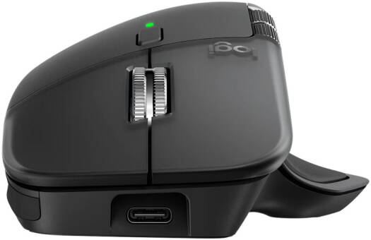 Logitech MX Master 4 for Business Mouse, 200-8000 DPI, 8 Buttons, 6 Programable Buttons, QuietClick Technology, Easy-Switch, Thumbwheel, Up to 10 Meters Wireless Range, Graphite | 910-007618