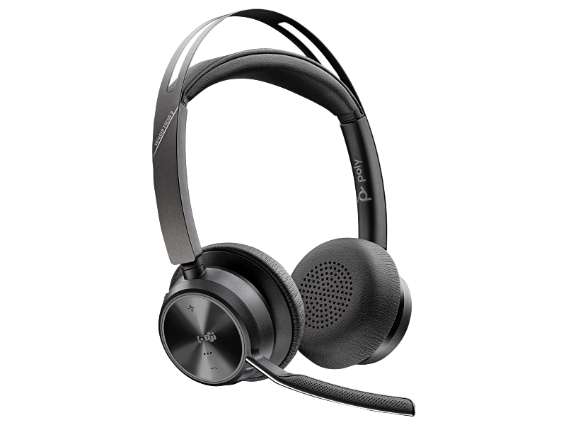 Poly Voyager Focus 2 Microsoft Teams Certified USB-C-C Headset +USB-C/A Adapter +Charging Stand | 9T9J6AA