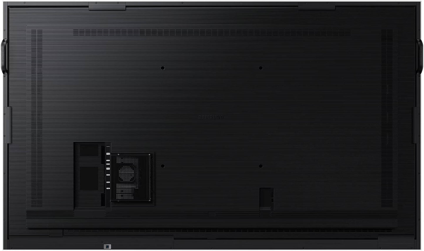 SAMSUNG Flip Pro WM85B 85" 4K UHD Interactive Display, 8ms & Up to 20 Multi-touch, Video call Applications, WiFi & BT, 4.0 Ch 40W Speaker, 3-in-1 USB-C / RJ45/ HDMI / DP, White-Black | LH85WMBWLGCXUE