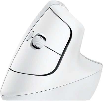 Logitech Lift Vertical Ergonomic Mouse for Mac, Logi Bolt USB Receiver, 4000 DPI Sensitivity, Multi-OS Compatibility, 10m Range, 2 Year Battery Life, Quiet Clicks & Smartwheel, Off White | 910-006471