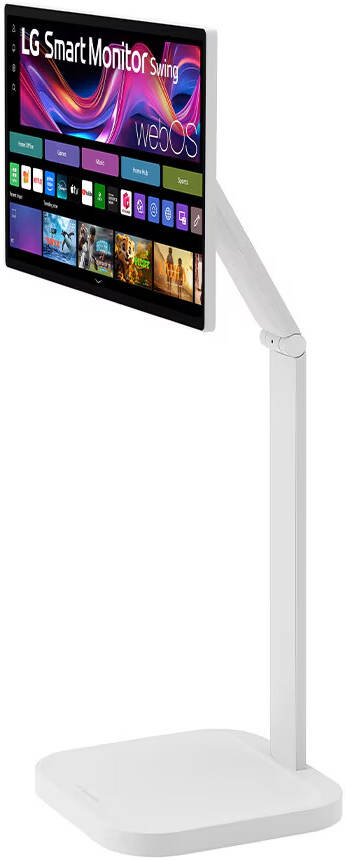 LG Smart Monitor Swing, 32" IPS Display, 4K UHD Resolution, 60Hz Refresh Rate, 5ms (GtG) Response Time, AirPlay 2, Screen Share, Bluetooth, WebOS, White | 32U889SA-W