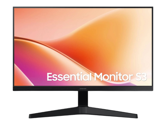 SAMSUNG S3 S33GF Essential Monitor, 24" VA Display, FHD Resolution, 100Hz Refresh Rate, 5ms (GtG) Response Time, 16.7m Max Color Support, Black | LS24F330EAMXUE