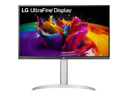 LG 27UP850K-W UltraFine Monitor, 27" 4K UHD IPS Display, 60Hz Refresh Rate, 5ms (GTG) Response Time, Dynamic Action Sync, Black Stabilizer, Super Resolution+, USB Type-C, Silver | 27UP850K-W