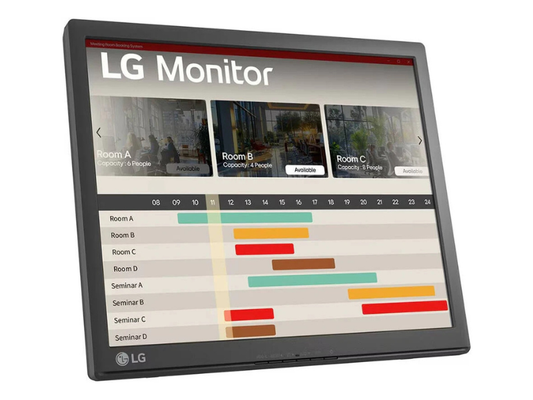 LG Touch Monitor, 17" TN Display, 1280 x 1024 Resolution, 75Hz Refresh Rate, 5ms Response Time, Anti-Glare Treatment, 16.7m Color Support, Built-In Power Type, Black | 17BR30T