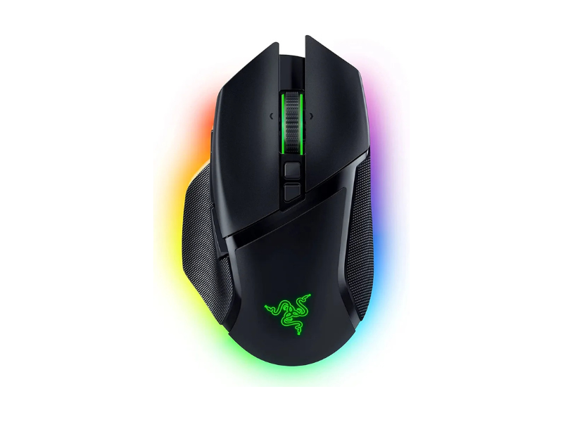 Razer Basilisk V3 Pro Customizable Wireless Gaming Mouse - Fast Optical Switches Gen-3, HyperScroll Tilt Wheel, Chroma RGB, 11 Programmable Buttons, Focus Pro 30K Optical Sensor - Classic Black