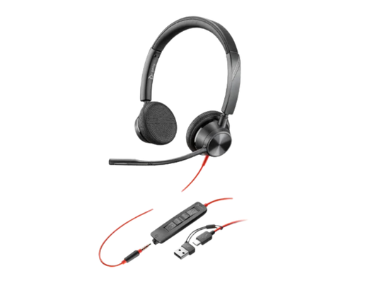 POLY Blackwire 3320 Microsoft Teams Certified USB-A Headset | 76J17AA