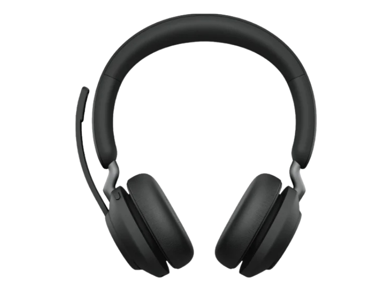 Jabra Evolve2 65, Link 380a MS Stereo, Noise Cancelling, Microsoft Teams Certified, Headphones With Long-Lasting Battery, Black | 26599-999-999