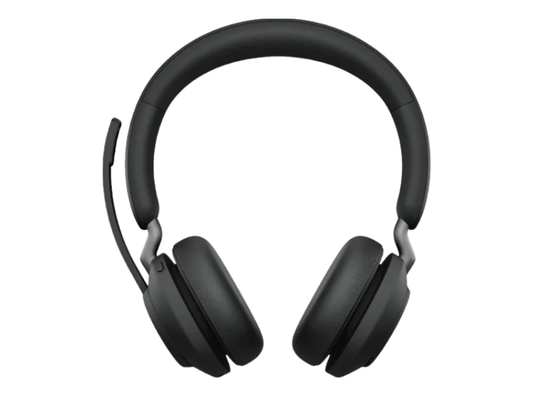 Jabra Evolve2 65, Link 380a MS Stereo, Noise Cancelling, Microsoft Teams Certified, Headphones With Long-Lasting Battery, Black | 26599-999-999