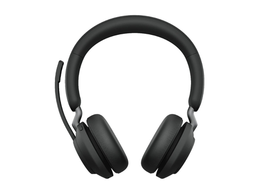Jabra Evolve2 65, Link 380a MS Stereo, Noise Cancelling, Microsoft Teams Certified, Headphones With Long-Lasting Battery, Black | 26599-999-999