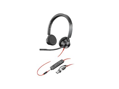 POLY Blackwire 3320 Microsoft Teams Certified USB-A Headset | 76J17AA