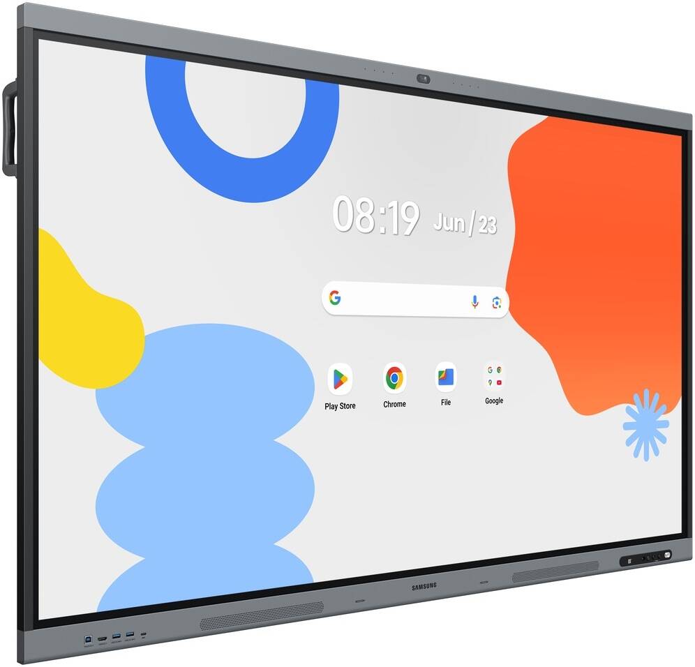 SAMSUNG Interactive E-Board Android Display, Built-In Camera, 75" IPS Touch Display, 4K UHD Resolution, 8ms Response Time, 128 GB Flash Memory | LH75WAFPLGCXUE