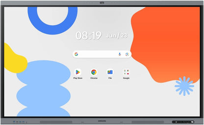 SAMSUNG Interactive E-Board Android Display, Built-In Camera, 75" IPS Touch Display, 4K UHD Resolution, 8ms Response Time, 128 GB Flash Memory | LH75WAFPLGCXUE