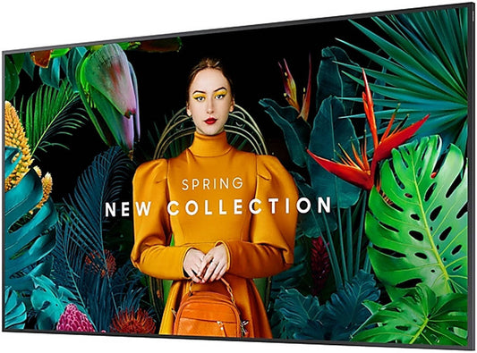 Samsung Crystal Signage QMC, 55" 4K UHD VA Display, 75Hz Refresh Rate, 8ms Response Time, 11.5 mm Bezel Width, Tizen 7.0 OS Version, 16GB Flash Memory, 200 x 200mm VESA Mount, Black | LH55QMCEBGCXUE