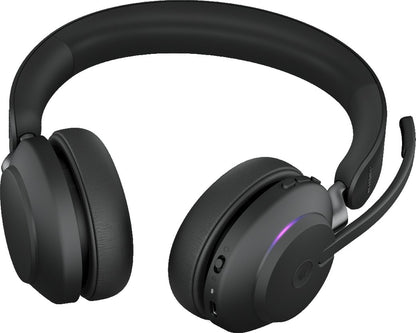 Jabra Evolve2 65, Link 380a MS Stereo, Noise Cancelling, Microsoft Teams Certified, Headphones With Long-Lasting Battery, Black | 26599-999-999