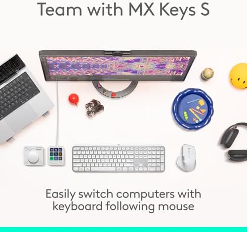 ماوس لوجيتك MX ماستر 4، ماوس لاسلكي مريح مع ردود فعل هابتيك عالية الأداء، تمرير فائق السرعة، شحن عبر USB-C، بلوتوث، ويندوز، ماكوس - رمادي شاحب|B0FHHV6CQK