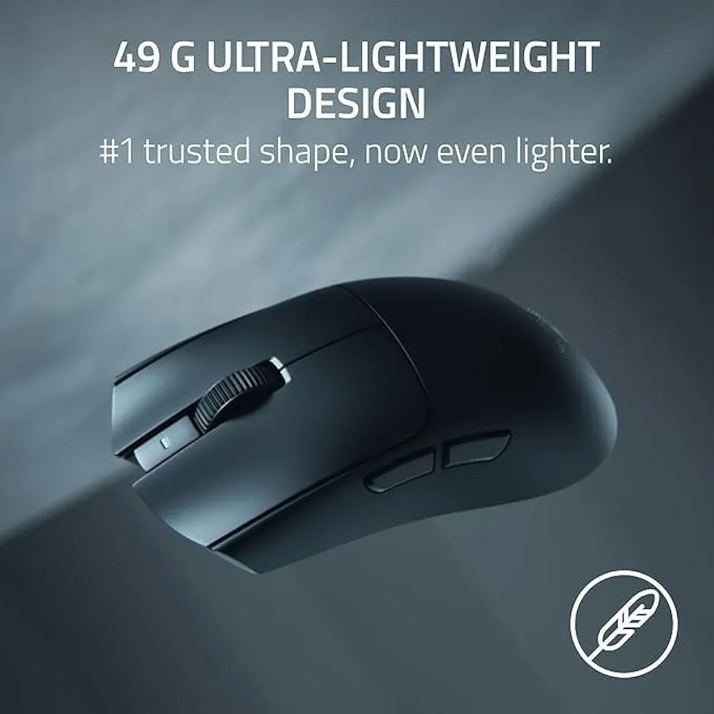Razer Viper V4 Pro Wireless Esports Gaming Mouse: Symmetrical, 49g Lightweight, 8K Polling, 50K DPI Optical Sensor, Gen-4 Optical Switches, 6 Programmable Controls, HyperSpeed Wireless - Black