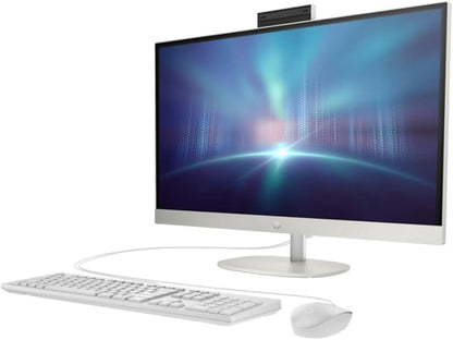 HP All-in-One 27-inch Desktop, 13th Generation Intel Core i7-1355U processor|16GB DDR4 RAM|1TB M.2 SSD|Intel Iris Xᵉ Graphics| Windows 11 Pro - Shell white