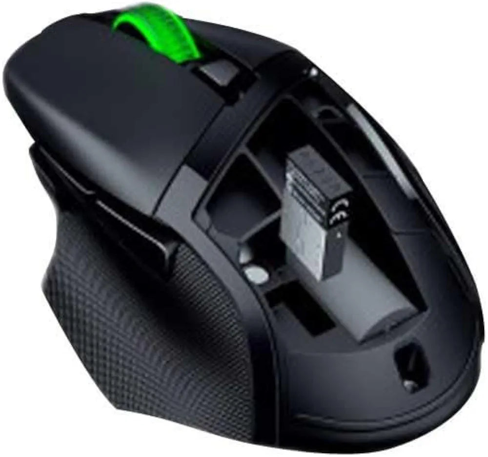 Razer Basilisk V3 X HyperSpeed Customizable Wireless Gaming Mouse: Mechanical Switches Gen-2-5G Advanced 18K Optical Sensor - Chroma RGB - 9 Programmable Controls - 285 Hr Battery - Classic Black