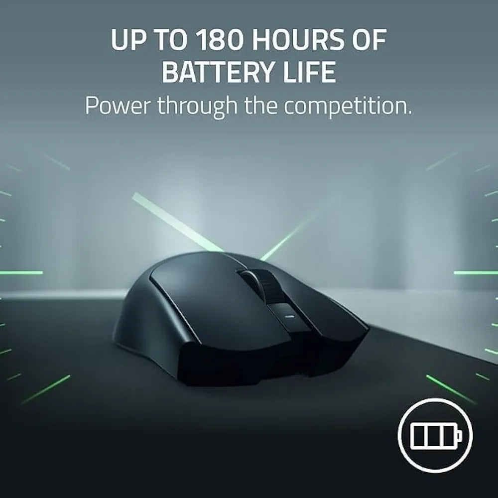 Razer Viper V4 Pro Wireless Esports Gaming Mouse: Symmetrical, 49g Lightweight, 8K Polling, 50K DPI Optical Sensor, Gen-4 Optical Switches, 6 Programmable Controls, HyperSpeed Wireless - Black