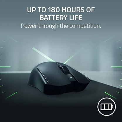 Razer Viper V4 Pro Wireless Esports Gaming Mouse: Symmetrical, 49g Lightweight, 8K Polling, 50K DPI Optical Sensor, Gen-4 Optical Switches, 6 Programmable Controls, HyperSpeed Wireless - Black