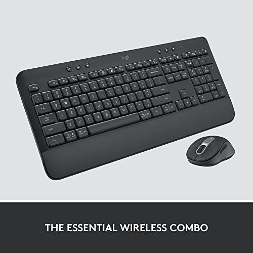 Logitech Signature MK650 Combo for Business, Wireless Mouse and Keyboard, Logi Bolt, Bluetooth, SmartWheel, Globally Certified, Windows/Mac/Chrome/Linux - Graphite|B09ZTWFL8Z