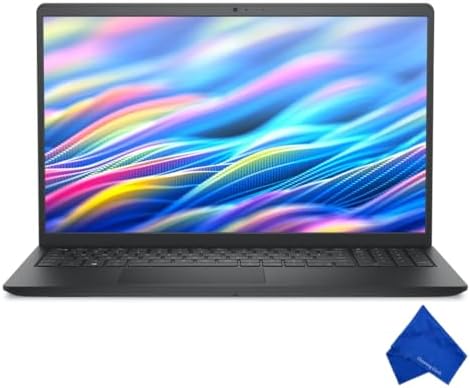 ديل لابتوب 15 DC15250 بشاشة FHD مقاس 15.6 انش ومعالج انتل كور i5-1334U وذاكرة RAM 8GB وSSD 512GB وويندوز 11 احدث موديل (مع قماش من المايكروفايبر) - اسود كربوني|B0FY7NQQ3W