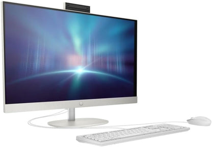 HP All-in-One 27-inch Desktop, 13th Generation Intel Core i7-1355U processor|16GB DDR4 RAM|1TB M.2 SSD|Intel Iris Xᵉ Graphics| Windows 11 Pro - Shell white