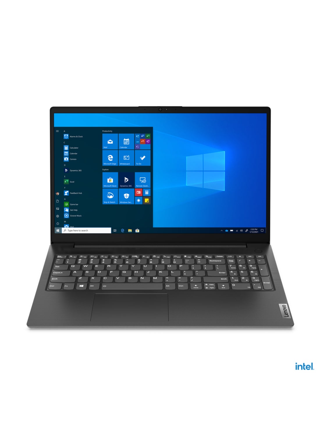(Upgraded Version) V15 G2 IJL Laptop With 15.6-Inch Display, Celeron N4500 Processor/8GB RAM/256GB SSD/Intel UHD Graphics/DOS(Without Windows) English/Arabic Black English/Arabic Black