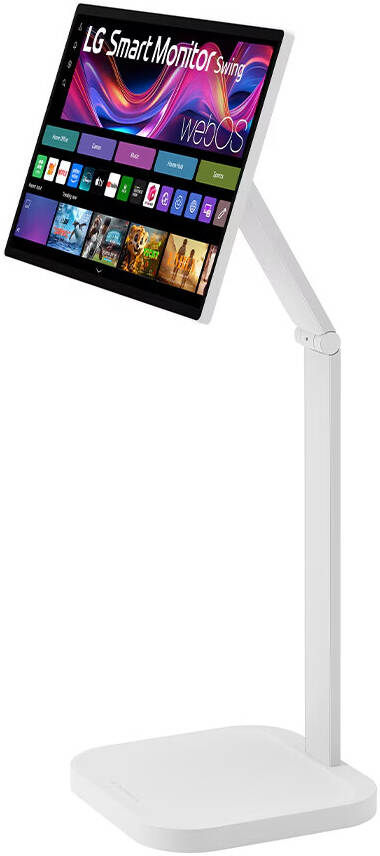 LG Smart Monitor Swing, 32" IPS Display, 4K UHD Resolution, 60Hz Refresh Rate, 5ms (GtG) Response Time, AirPlay 2, Screen Share, Bluetooth, WebOS, White | 32U889SA-W