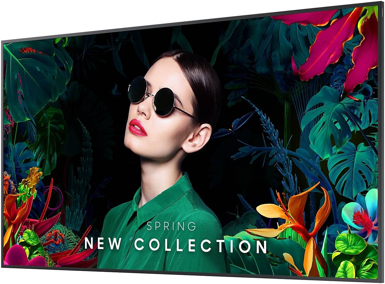 Samsung Crystal Signage QMC, 43" 4K UHD IPS Display, 75Hz Refresh Rate, 8ms Response Time, 11.5 mm Bezel Width, Tizen 7.0 OS, 16GB Flash Memory, 200 x 200mm VESA Mount, Black | LH43QMCEPGCXUE