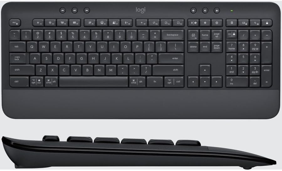 Logitech Signature MK650 Combo for Business, Wireless Mouse and Keyboard, Logi Bolt, Bluetooth, SmartWheel, Globally Certified, Windows/Mac/Chrome/Linux - Graphite|B09ZTWFL8Z