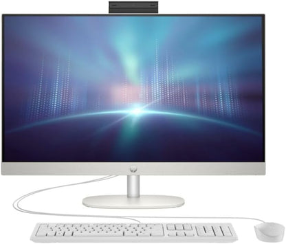 HP All-in-One 27-inch Desktop, 13th Generation Intel Core i7-1355U processor|16GB DDR4 RAM|1TB M.2 SSD|Intel Iris Xᵉ Graphics| Windows 11 Pro - Shell white