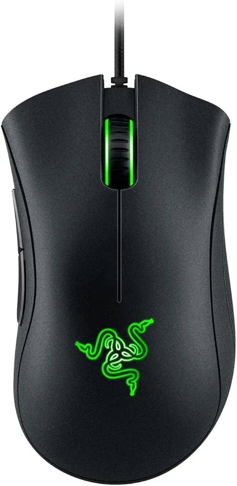 Razer DeathAdder Essential Gaming Mouse: 6400 DPI Optical Sensor - 5 Programmable Buttons - Mechanical Switches - Rubber Side Grips - Classic Black