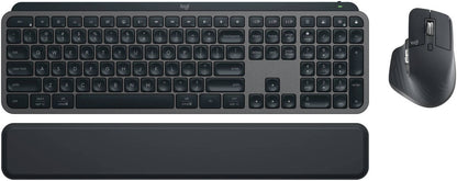 Logitech MX Keys Combo for Business Gen 2, Full-Size 108 Keys, Perfect Stroke Scissor Typing, 8000 DPI, Darkfield Sensor, MagSpeed, English-Arabic Layout, Wireless Connectivity, Graphite | 920-010934