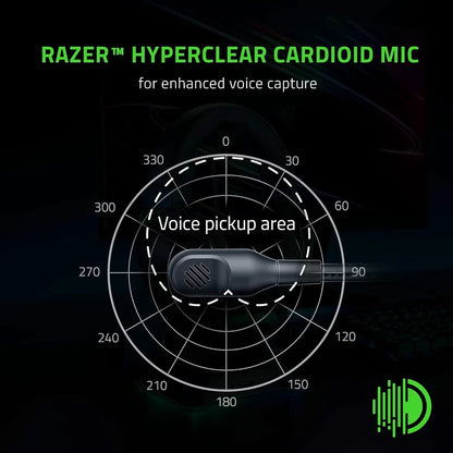 Razer BlackShark V2 X USB Wired Esports Gaming Headset: 7.1 Surround Sound, 50mm Drivers, 240g Lightweight Build, Noise Cancelling Mic, for PC, PS4, PS5, Xbox Series - Black