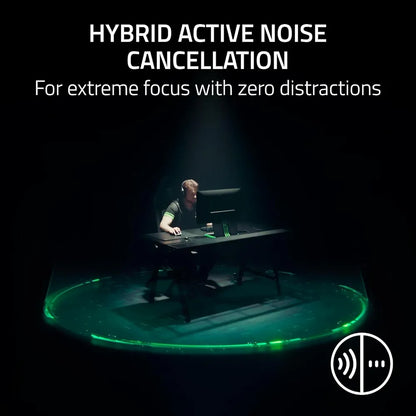 Razer BlackShark V3 Pro Wireless ANC Gaming Headset for PC: Full Band Mic - 50mm Drivers - 2.4 GHz, Bluetooth, USB, 3.5mm - Works with Mac, PS5, Nintendo Switch, Smartphone - 70 Hr Battery - Black