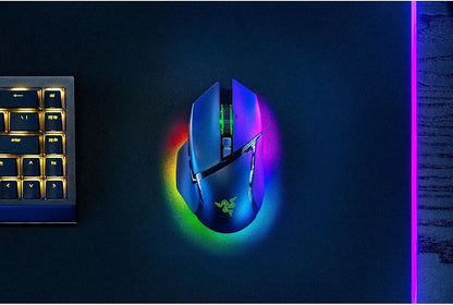 Razer Basilisk V3 Pro Customizable Wireless Gaming Mouse - Fast Optical Switches Gen-3, HyperScroll Tilt Wheel, Chroma RGB, 11 Programmable Buttons, Focus Pro 30K Optical Sensor - Classic Black