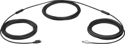 Logitech Group Extended Cable, 15M Cable Length, Mini-DIN-6 Connection Type, For Large Conference Rooms, Black | 939-001490