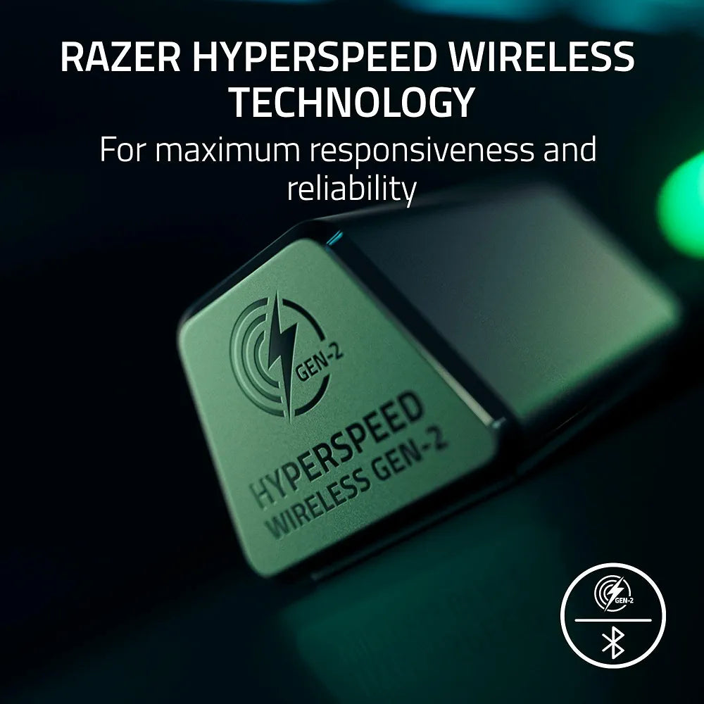 Razer BlackShark V3 Pro Wireless ANC Gaming Headset for PC: Full Band Mic - 50mm Drivers - 2.4 GHz, Bluetooth, USB, 3.5mm - Works with Mac, PS5, Nintendo Switch, Smartphone - 70 Hr Battery - White