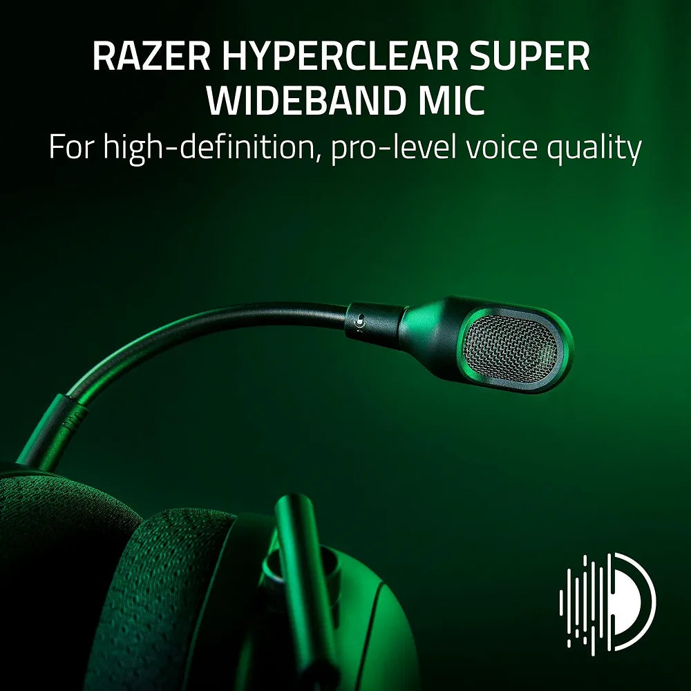 Razer BlackShark V2 Pro Wireless Gaming Headset 2023 Edition: Detachable Mic, Pro-Tuned FPS Profiles, Ultra-Soft Memory Foam, PC, PS5, Xbox Series X & S, Mobile - 70 Hr Battery Life - Black