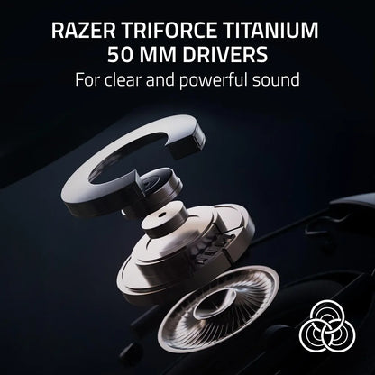 Razer BlackShark V2 Pro Wireless Gaming Headset 2023 Edition: Detachable Mic, Pro-Tuned FPS Profiles, Ultra-Soft Memory Foam, PC, PS5, Xbox Series X & S, Mobile - 70 Hr Battery Life - White