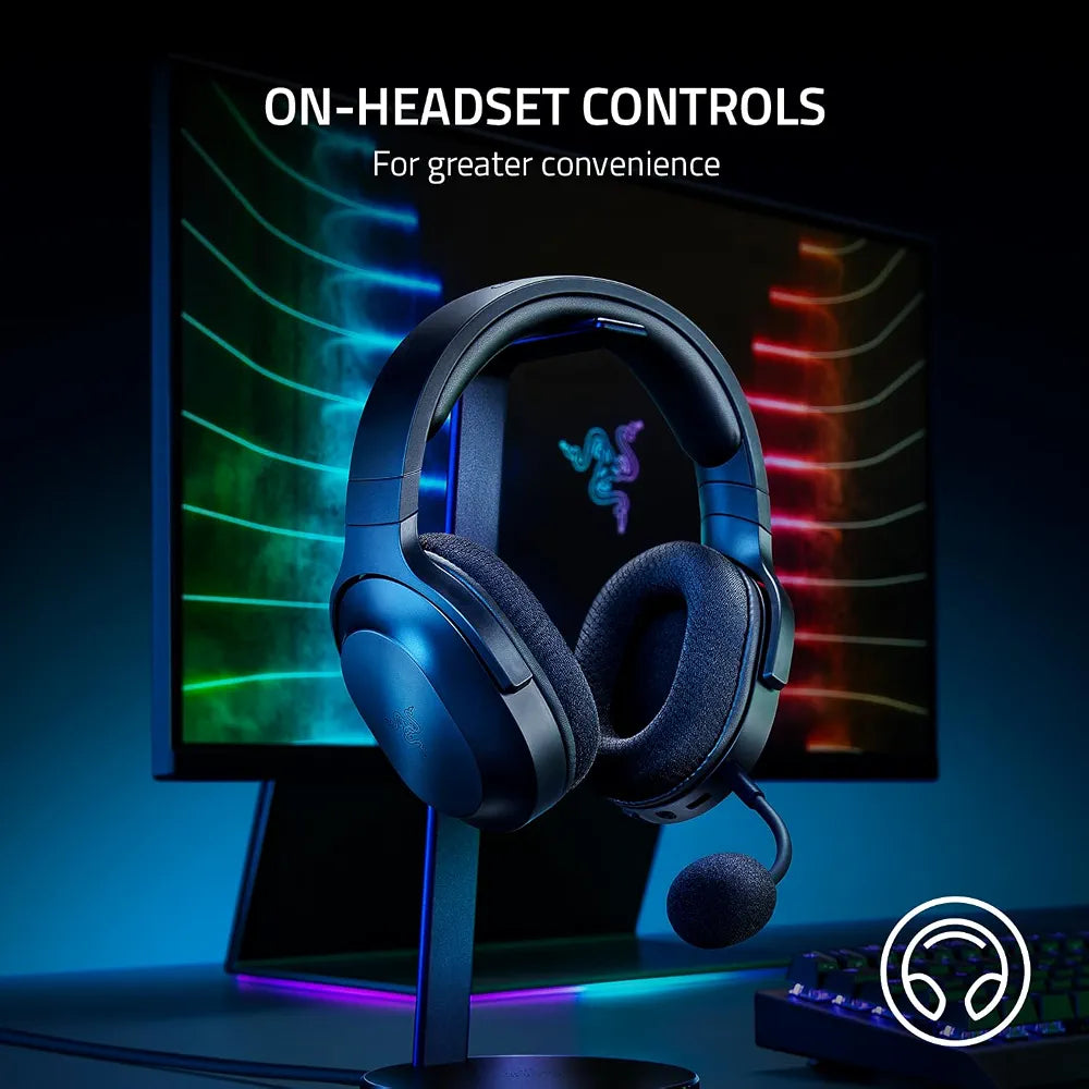Razer Barracuda X Wireless Gaming & Mobile Headset : 2022 Model - 2.4GHz Wireless + Bluetooth - Lightweight 250g - 40mm Drivers - 50 Hour Battery - Black