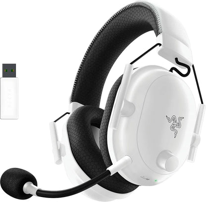 Razer BlackShark V2 Pro Wireless Gaming Headset 2023 Edition: Detachable Mic, Pro-Tuned FPS Profiles, Ultra-Soft Memory Foam, PC, PS5, Xbox Series X & S, Mobile - 70 Hr Battery Life - White