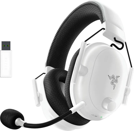 Razer BlackShark V2 Pro Wireless Gaming Headset 2023 Edition: Detachable Mic, Pro-Tuned FPS Profiles, Ultra-Soft Memory Foam, PC, PS5, Xbox Series X & S, Mobile - 70 Hr Battery Life - White