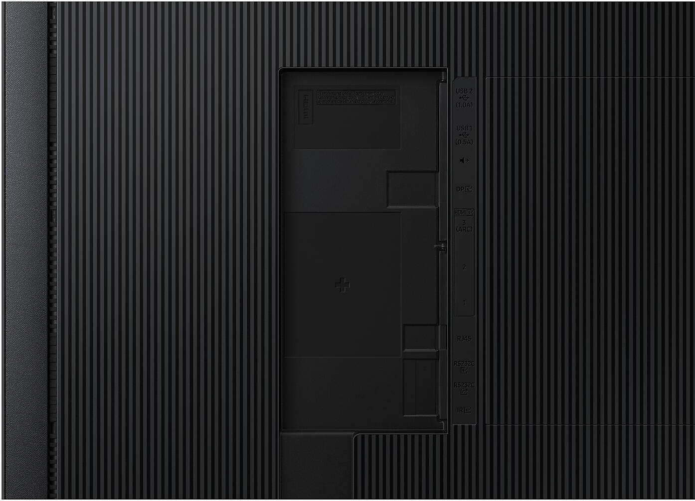 Samsung Crystal Signage QMC, 85" 4K UHD VA Display, 75Hz Refresh Rate, 10ms Response Time, 13.9mm Bezel Width, Tizen 7.0 OS, 16GB Flash Memory, 600 x 400mm Free VESA Mount, Black | LH85QMCEBGCXUE