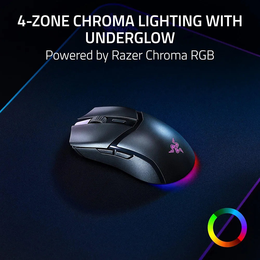 Razer Cobra HyperSpeed Lightweight Customizable Wireless Gaming Mouse: 9 Customizable Controls, Focus X 26K Optical Sensor, Optical Mouse Switches Gen-4 