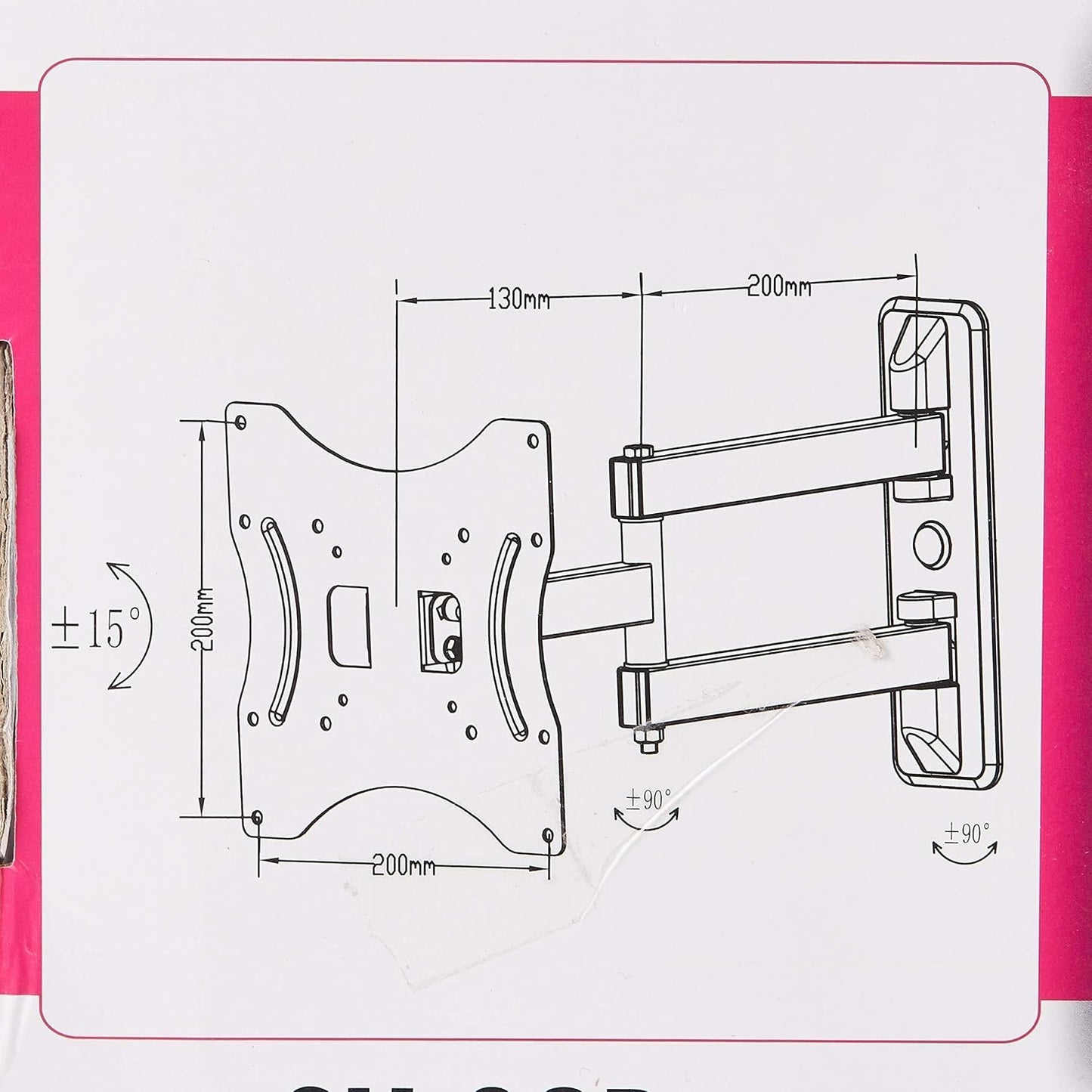 Skill Tech Swivel Wall Mount for 14inch to 42inch Panels [SH32P]