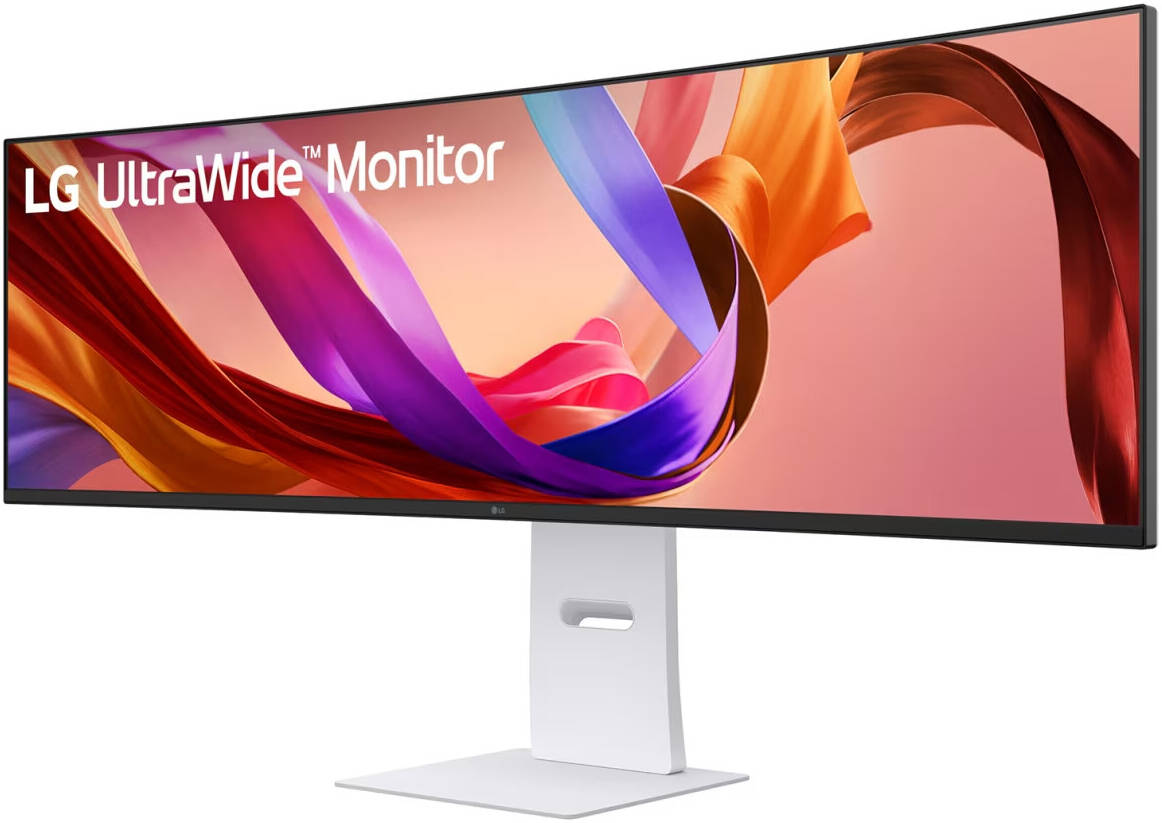 LG 49U950A-W UltraWide Curved Monitor, 49" Nano IPS Display, Dual QHD Resolution, 144Hz Refresh Rate, 1ms (MBR) Refresh Rate, Black Stabilizer, HDR 400, Game Mode, Crosshair, White | 49U950A-W.AMA